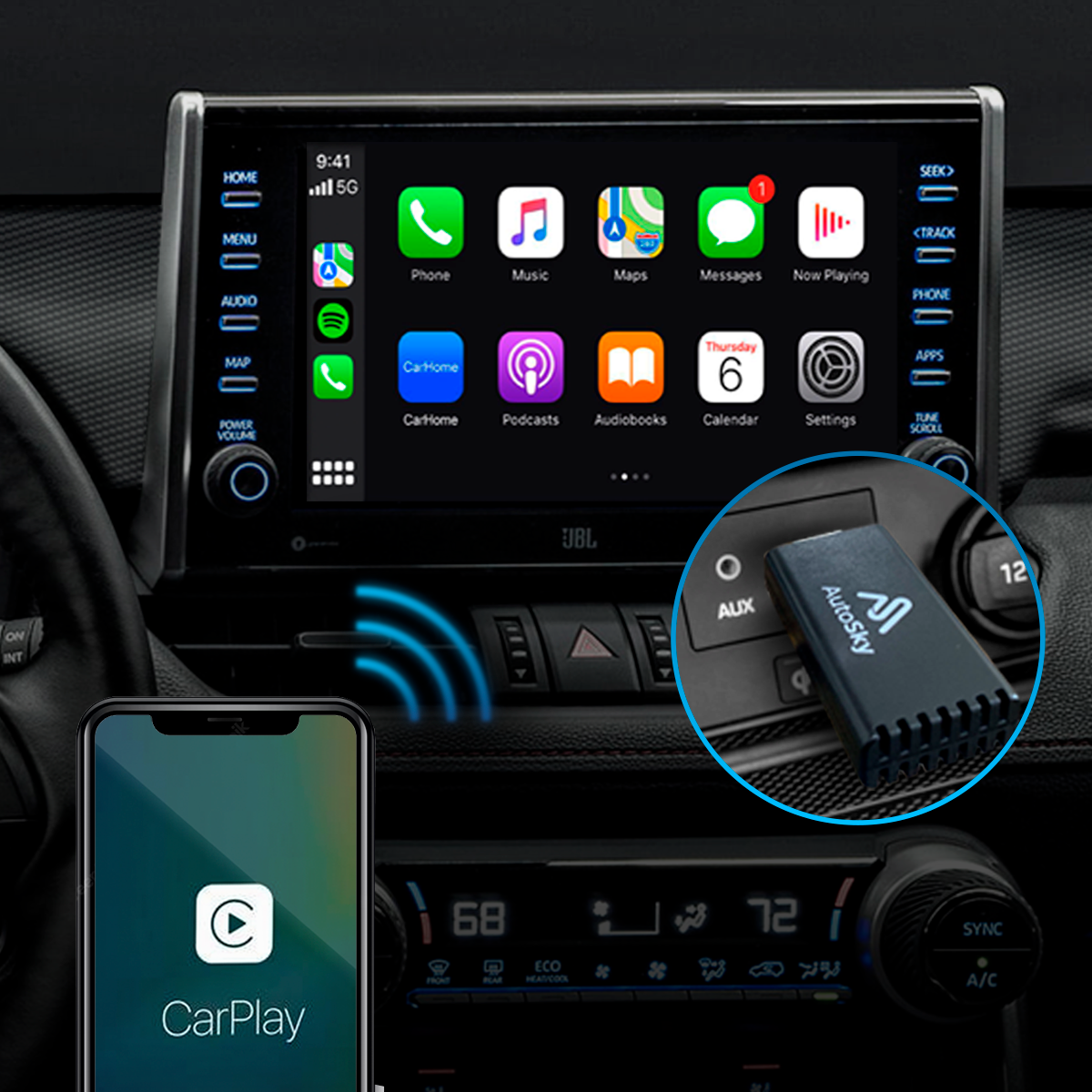 Wireless CarPlay Adapter - Shop Apple Carplay and Android Auto