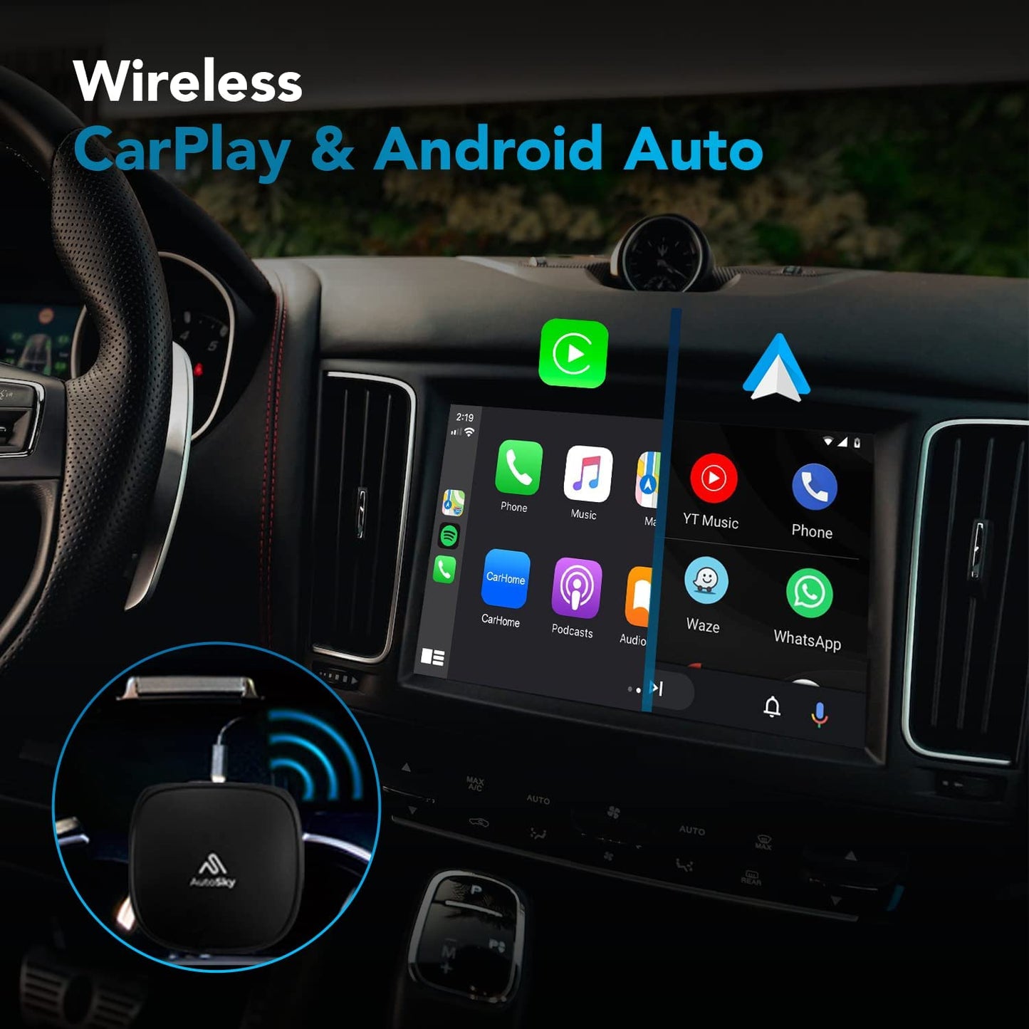 AutoSky CarPlay Ai Box Android Ultra Edition