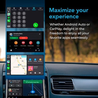 AutoSky 2 in 1 Wireless CarPlay & Android Auto Adapter for Cars with Factory Wired CarPlay or Android Auto. Convert your Wired Connection to Wireless CPAAC-1