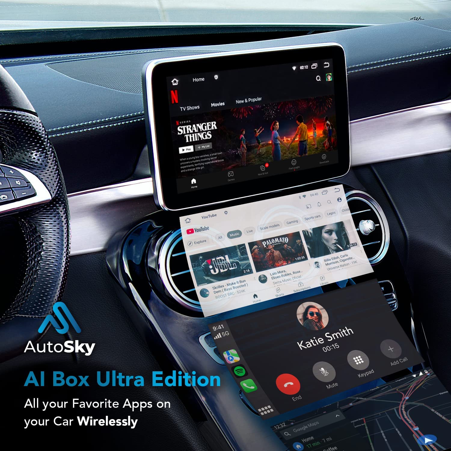 AutoSky CarPlay Ai Box Android Ultra Edition - AutoSky