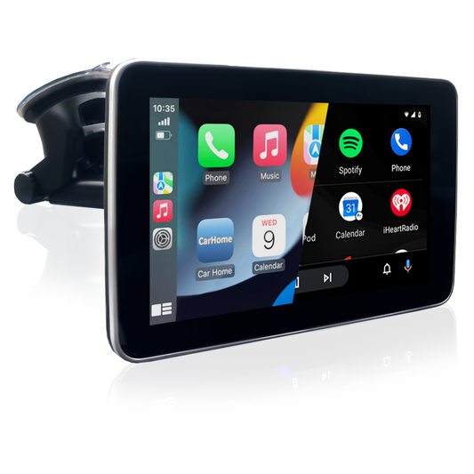 Portable Infotainment Display 7" - AutoSky - Wired and Wireless CarPlay Screen