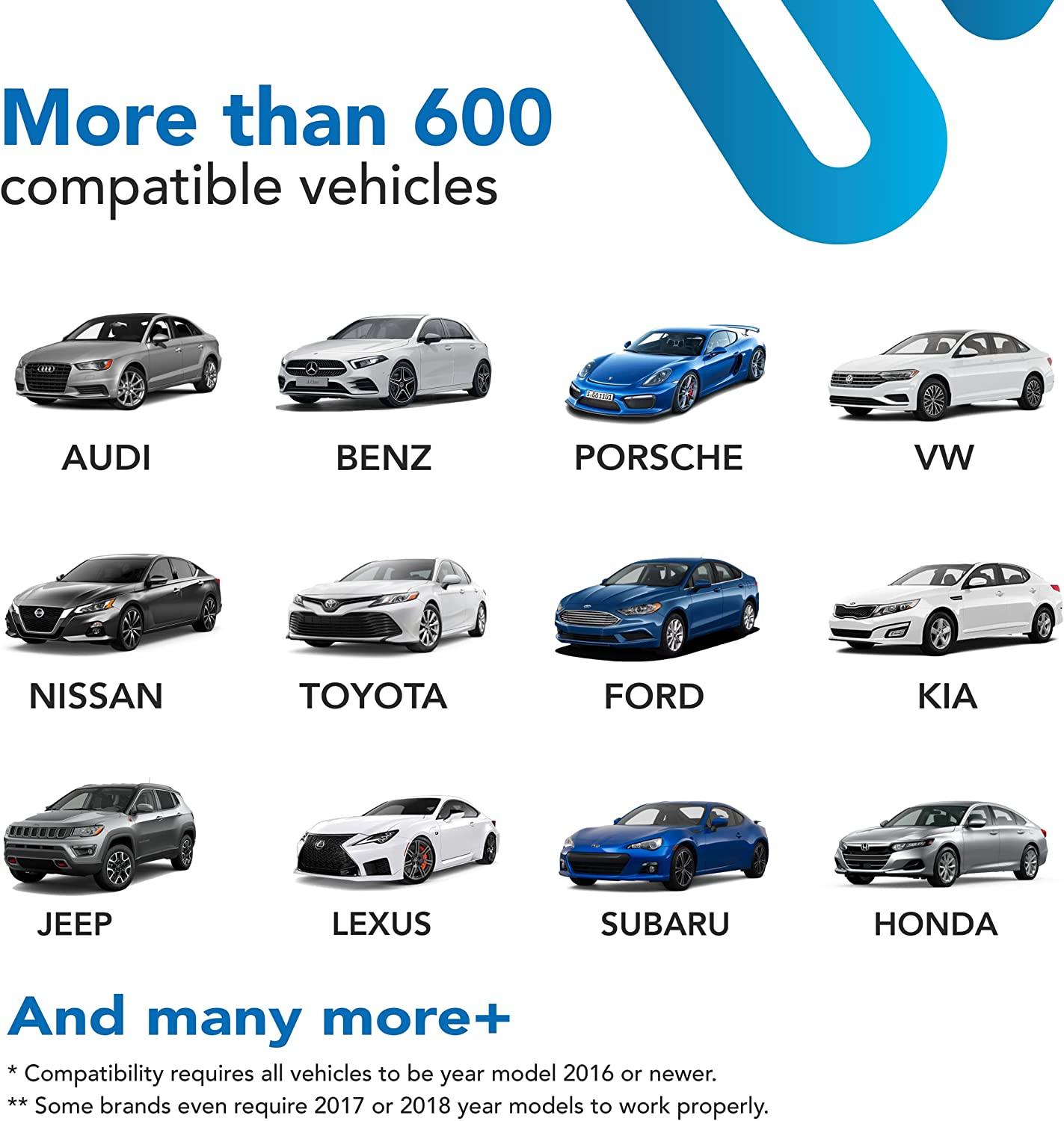 600 compatible vehicles brand AutoSky Wireless CarPlay Adapter