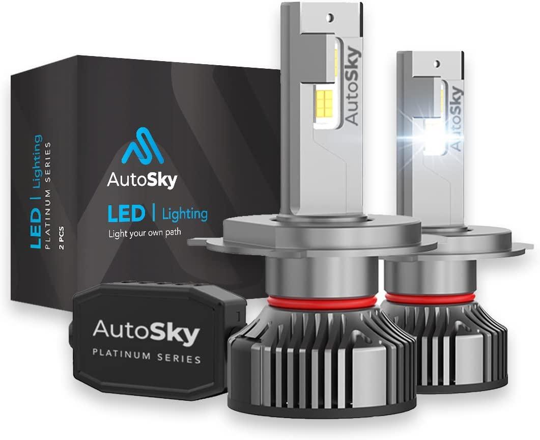 AutoSky H4 9003 Headlight Bulbs Pack of 2