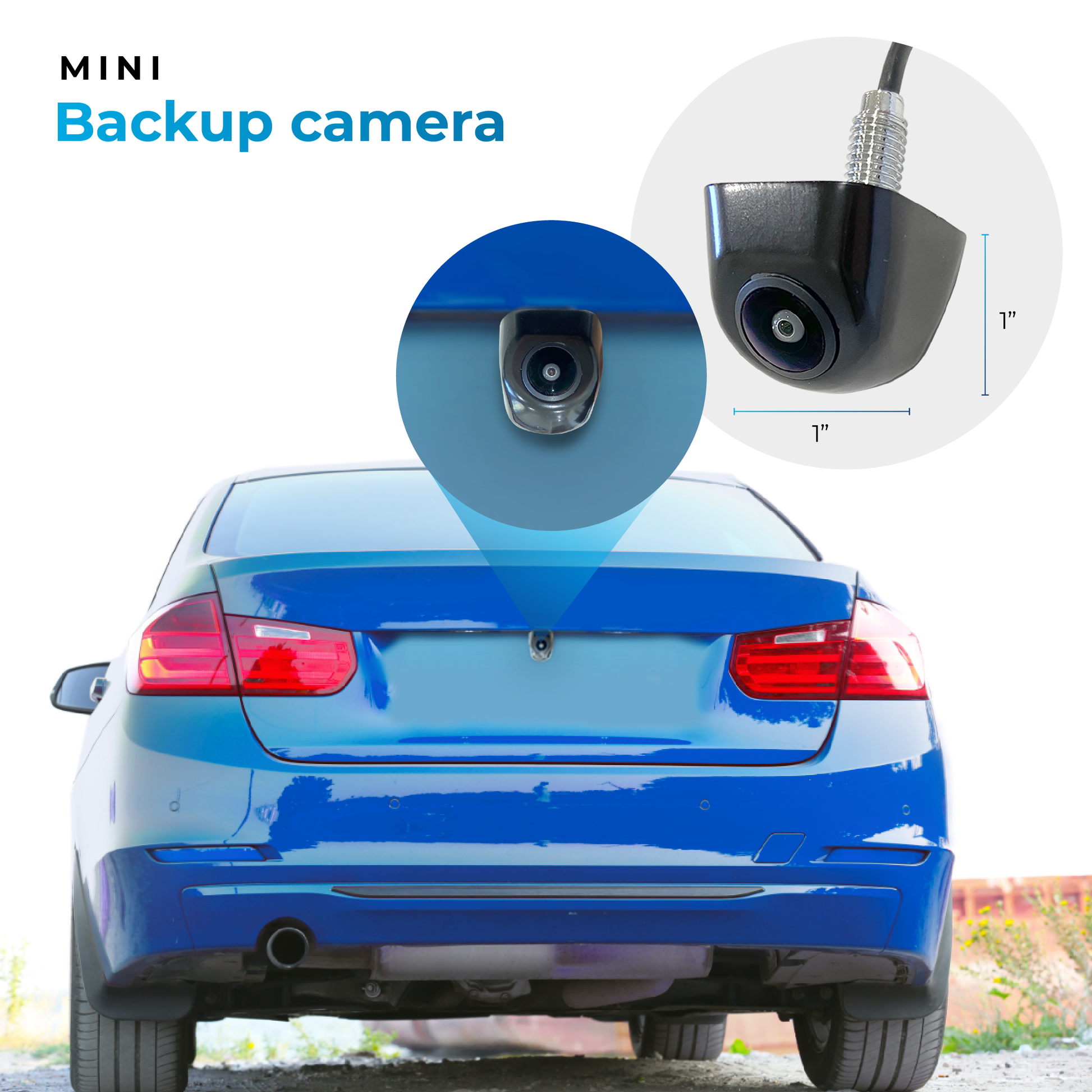 mini backup camera AutoSky HD Back up Camera - Metal OEM Style housing, Waterproof, Night Vision and Ultra Wide Angle2 