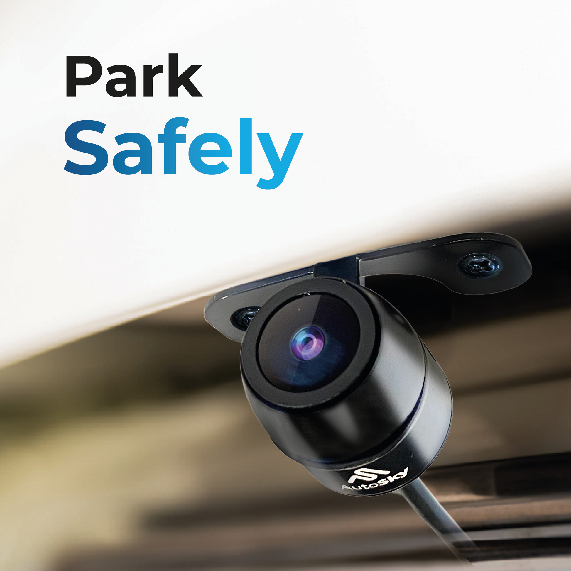 park safety AutoSky HD Back up Camera - Flush or Butterfly Mount - Wide View Angle Universal